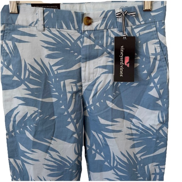 NWT Boys Vineyard Vines Breezy Ice Water Blue Breaker Pants Sz 12 Adjustable - Picture 3 of 8